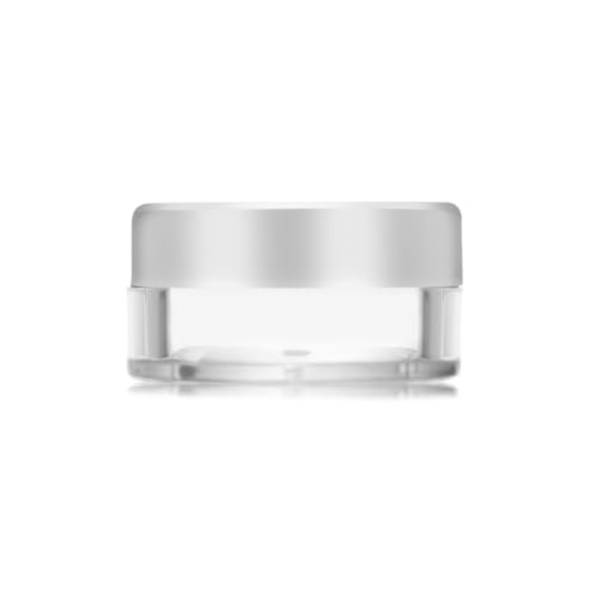 Round Empty Acrylic Cosmetic Cream Container with Golden Cap