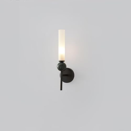 Image of Glowave Modern Luxury Black Body Acrylic Vertical Design Wall Lamp Lighting Sconce for Living Room Bedroom Bedside - (9017 /BK)