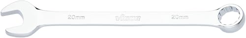 Vigor Combination Spanner V7740-20 SW 20 mm Long Version 15 Degree Offset External Hexagonal and Double Hexagonal Profile Chrome-Plated and Polished - Image 2