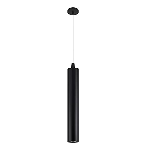 Suspension cylindrique LED luminaire plafonnier moderne tube long 6x50cm