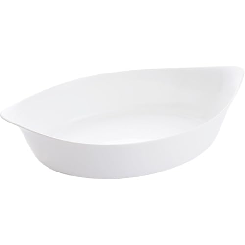Luminarc Smart Cuisine Carine Pirofila Ovale, Vetro Opale, Bianco, cm 38x23x9 h.
