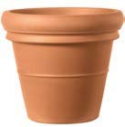 Lote de 2un. de Macetas de Barro clásicas Excelence Lisa de 67cm. con Plato