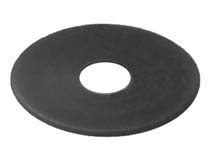 Black Oxide 1/4 I.D. - 1 O.D Flat Washer- 50PK