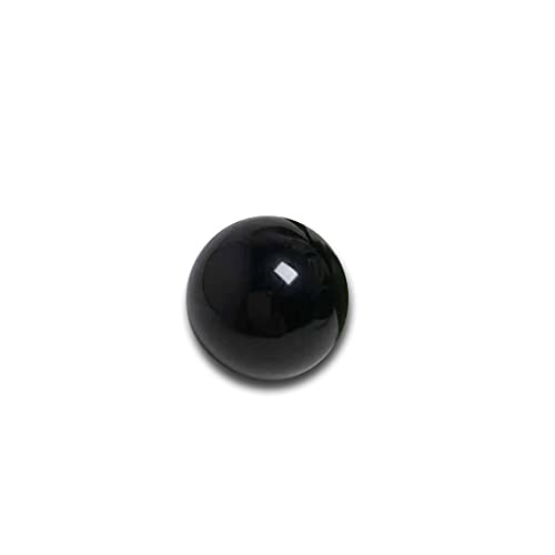 AAAグレード モリオン 丸玉 黒水晶 スフィア 台座付き チベット産 天然石 魔除け お守り 浄化 エネルギーインテリア 手のひらサイズ (24mm, 台座なし)