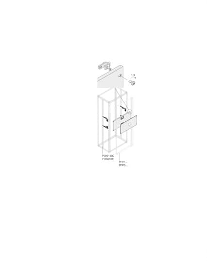 Kit T4 4 pôles fixe ABB Entrelec la référence pour armoire 450 x 400 mm