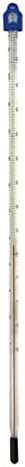 Glass Thermometer -10 to +110 C&F 300 mm Glass Lab Thermometer for Liquids - Scientific Laboratory Grade Thermometer for Science Class Project Home Brew Wine and Beer or Scientific Use