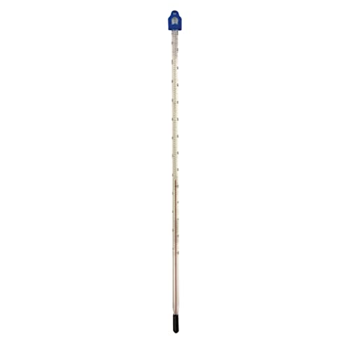 Glass Thermometer -10 to +110 C&F 300mm Liquid in Glass - Scientific Laboratory Grade for Water & Liquids - Partial Immersion