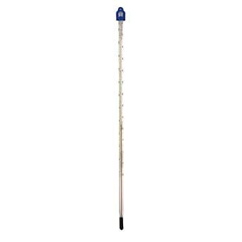 Glass Thermometer -10 to +110°C, 300 mm, for Water and Liquids