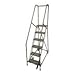 Cotterman 1506R1824A6E10B4W4C1P6 - Rolling Ladder Steel 90In. H. Gray