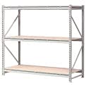 Global Industrial Extra High Capacity Bulk Rack with Wood Decking, Starter Unit, 72
