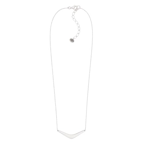 Silpada 'Reversible Boomerang' Compressed Turquoise Necklace in Sterling Silver, 16" + 2"3