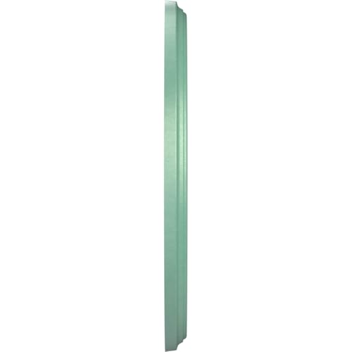 Image of Ekena Millwork CMP10BEFSM Berkshire Thermoformed PVC Ceiling Medallion (Fits Canopies up to 4 1 /2 inch), 10 inchOD x 3 1 /2 inchID x 3 /4 inchP, Universal Pearl Metallic Sea Mist
