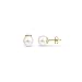 Amberta Allure Pendientes de Botón con Perlas Cultivadas para Mujer en Oro de 9 Quilates: 7-7.5 mm