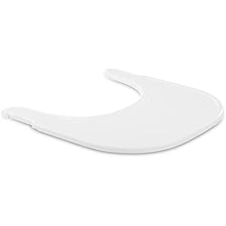 Tronas Hauck hauck Bandeja para Trona Bebe Evolutiva Alpha Plus o Beta Plus, Bandeja Trona hauck de Plastico Reciclado GRS, un Clic sin Herramientas, - Blanco