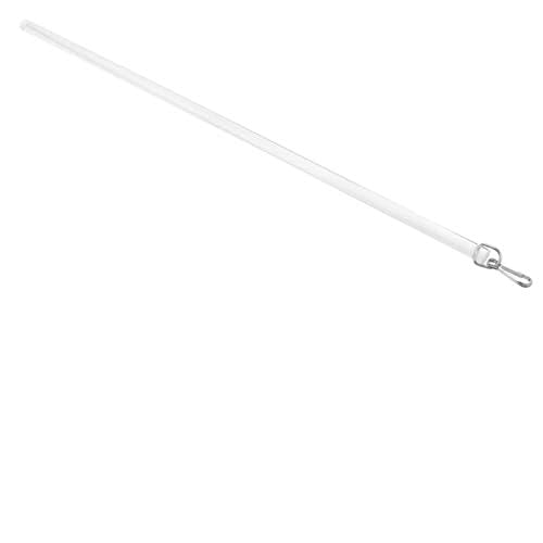 Asta per tendaggi in acrilico resistente da 43,2 cm e bacchetta inclinabile per finestra – Bastone apritenda per una facile tenda e accessorio perfetto per uso domestico