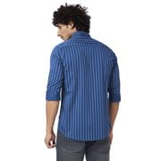 Image of Spykar Men's Regular Fit N /A Full Sleeve Striped Casual Shirts