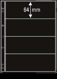 PRINZ PRO-FIL System 8004 page classement 4 bandes pour timbres et cartes postales