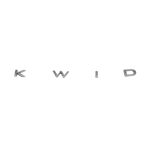 Image of Kwid Self Adhesive | Metal Sticker Logo Badge 3D Emblem Car Sticker