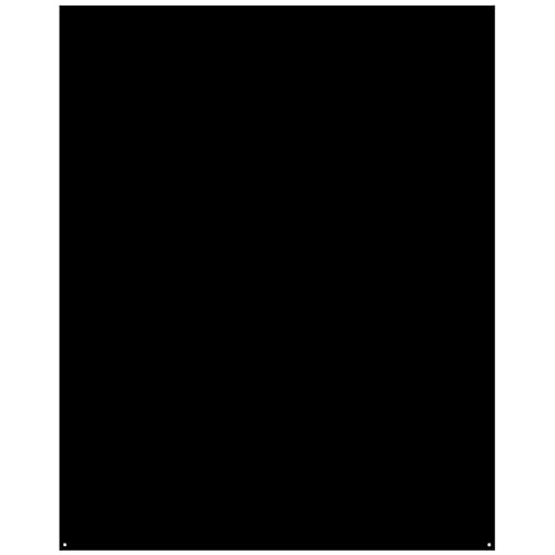 LE MARQUIER Plaque de Sol Rectangle Noire L80 H100 en Acier Peint pour Poêle à Bois et Granulés