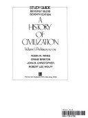 Hardcover A History of World Civilization, Volume 1 Book