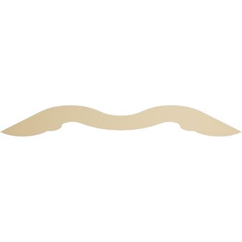 Ekena Millwork GPP060X015X100MID Midway Architectural Grade PVC Gable Pediments, 60"W x 15"H x 1"P (6/12) Pitch
