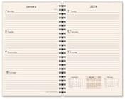 Scully Leather 2022 WIRED Desk Weekly & Monthly Refill, Page Size 5 x 8 inch