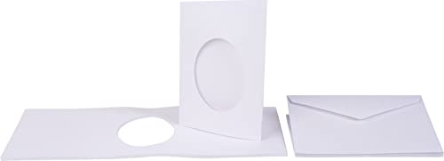 Cartes passe-partout blanches VBS, « Ovale »