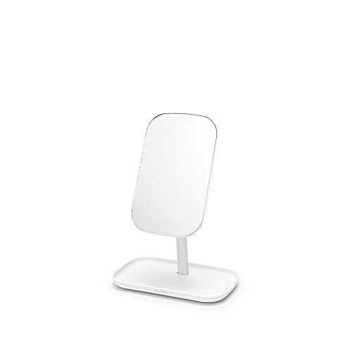 Espejo de tocador ajustable Brabantia Renew 360° con bandeja blanca miniatura 2