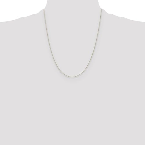 IceCarats 14K Solid Yellow Gold 0.75mm Cable Chain Necklace4