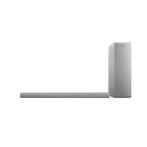 Philips Avent B6405/10 Barre de Son TV Bluetooth avec Caisson de Basse sans Fil (21 Canaux, 140 W, Dolby Audio, Hdmi Arc, Design Ultra-Fin avec Support de Fixation Murale)