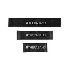 THERABAND Resistance Band Loop, Black, 12", 1/EA