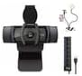 Logitech C920S Pro HD Webcam Bundle with USB Hub and Ring Light Bundle (3 Items)