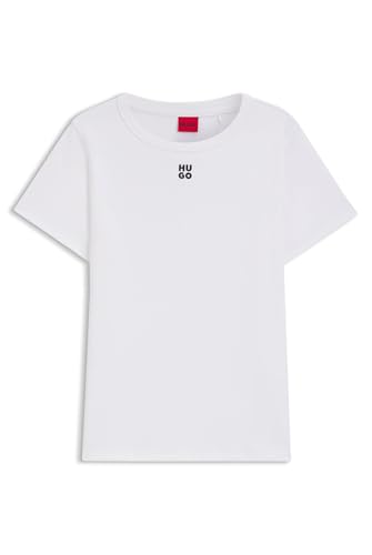 T-Shirt HUGO Femmes Deloris : trouvez enfin le t-shirt regular blanc ou noir parfait qui ne se déforme pas