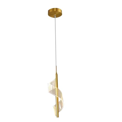 Luminaire suspendu en spirale pour corriger un salon sombre avec élégance