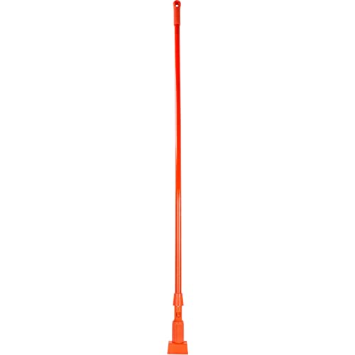 Image of SPARTA 369475EC24 Fiberglass Mop Handle, Jaw Style Mop With Swivel Hang Up Cap For Cleaning, Commercial, Residential, 60 Inches, Orange