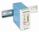 Mean Well MDR-40-5 Single Output DIN Rail Power Supply 30W 5V 6A, Adjustable Output, Universal AC Input, DC OK Relay Contact, Free air Convection, in Put: 85~264 VAC, 120~370 VDC