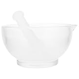 HOMOBABE ガラス製すり鉢と乳棒 薬用 スパイス粉砕用 化学実験器具としても対応 耐久性のある食品グレード素材 繰り返し洗浄可能で経済的