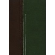 Leather Bound NIV Compact Thinline Bible - Brown and Green Book