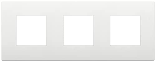 Vimar 1944.74 Arké 6-Modul-Abdeckrahmen Classic (2+2+2 StifTabstand 71 mm), Technopolymer, weiß