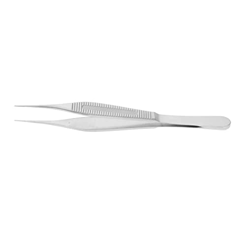 Long Fat Tweezers Stainless Steel Precision Compact Tool - Hair Removal and DIY Crafts - 1.0mm Tip - Professional Beauty and Microscope Accessory - Great Gift for Men and Wome image 4