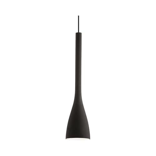 Suspension Flut Ideal Lux noire pour illuminer une table de salle à manger