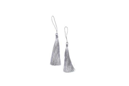 HUNNY- BUNCH® Big Zari Tassel with Dori for Decorations, Art Craft Work, Hangings, Dresses, Sarees, Lehenga, Suits, Bags, Dupatta, Borders(Color-Silver)( Pack of 12) HUNNY- BUNCH® Big Zari Tassel with Dori for Decorations, Art Craft Work, Hangings, Dresses, Sarees, Lehenga, Suits, Bags, Dupatta, Borders(Color-Silver)( Pack of 12)