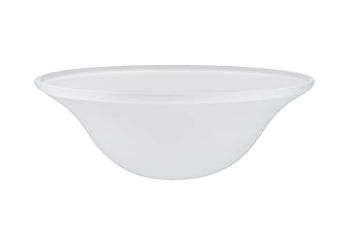 Aspen Creative 23139-11A Frosted Transitional Style Replacement Glass Shade for Medium Base Socket Torchiere Lamp, Swag Lamp and Pendant, 15-3/4" Diameter x 6" High, 1 Pack by Aspen Creative - Used condition - US$31.69
