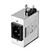 IEC Inlet High Performance Filter 250VAC; 15A; Faston; Rear Mounting