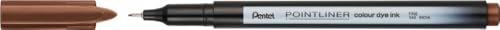 Pentel Pointliner Colour S40 Fineliner - Dye Ink, 0.4 mm, Walnut Brown (Pack of 12), 1 count (Pack of 12) - Image 2