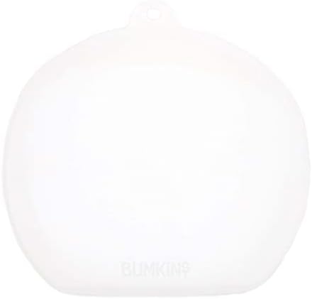 Bumkins Grip Dish, Suction Plate, Divided Baby-Led Weaning Plate, BPA Free, Microwave/Dishwasher/Freezer Safe, 100% Silicone, Light Blue