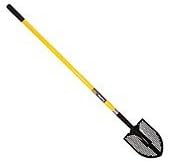 Toolite Round Point Shovel Perforated Blade With 48in Fiberglass Handle