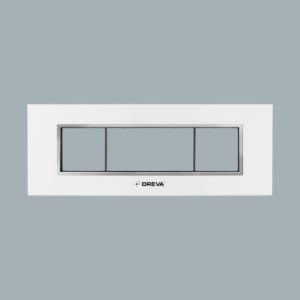 OREVA 8MODULE (Hz) LAVISH HIGH GLOSS SILVER FOILING PREMIUM PLATE (PACK OF 3)