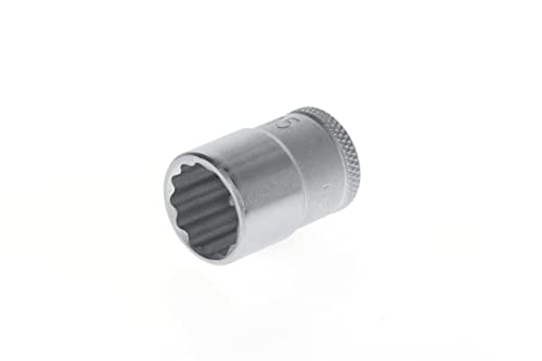 GEDORE Socket, 3/8" 10 mm drive, Bi-hex, 15 mm AF, Tool, D 30 15, Chrome-plated steel