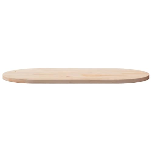 Dessus de table de remplacement ovale en pin massif rustique - 2